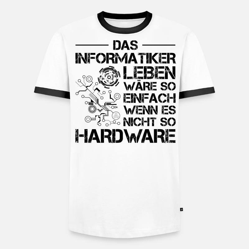 Lustiges Informatiker Informatik Hardware Nerd IT Männer Kontrast-T-Shirt
