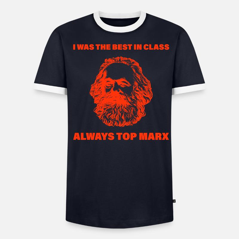 Communism Lenin Marx class struggle saying Men's Ringer Shirt