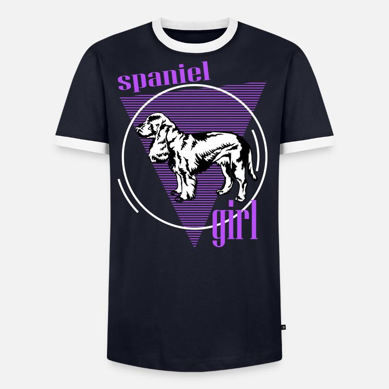 Épagneul, Springer Spaniel, Spaniel For Spaniel Gi T-shirt contrasté Homme