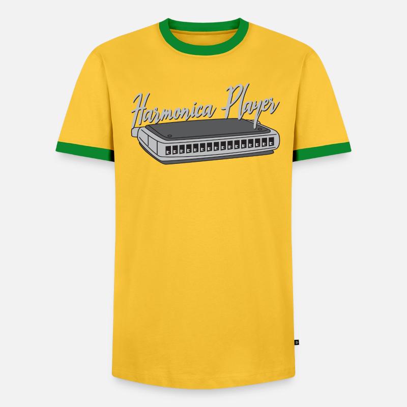 Harmonica Player Harmonica Harmonica cadeau - T-shirt contrasté Homme - undefined