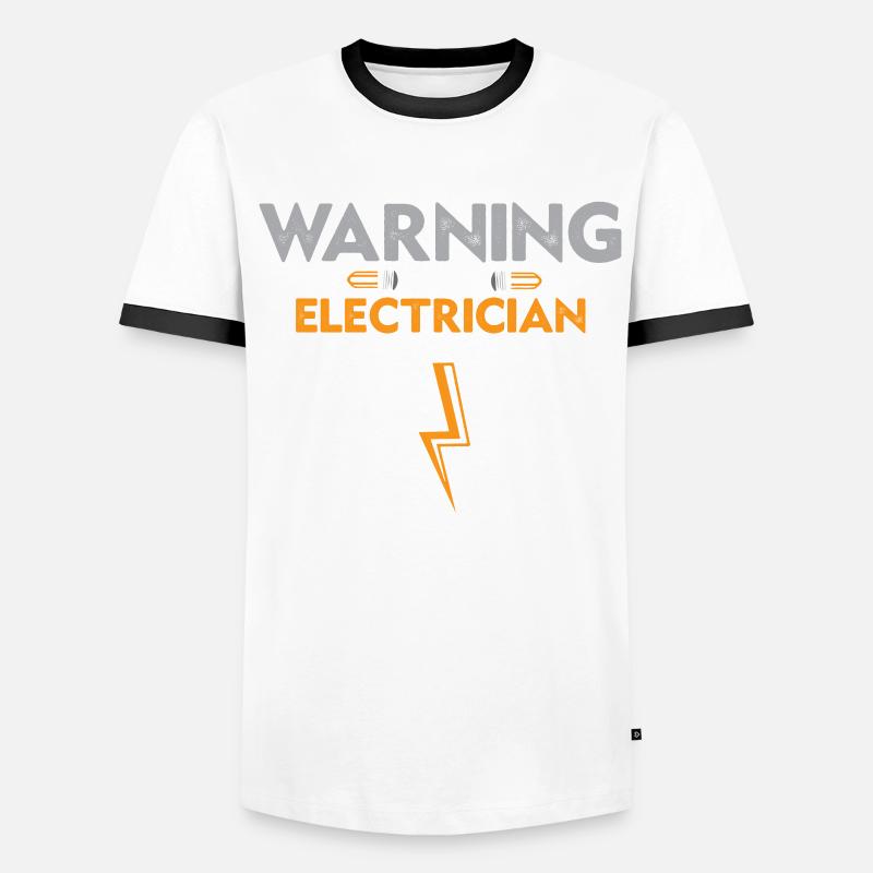 electrician electricity electronics electronics profession Men's Ringer Shirt