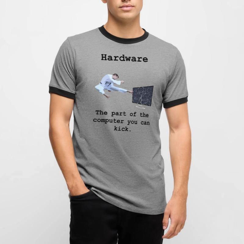 Programming Programmer Computer Science Hardware Men's Ringer Shirt