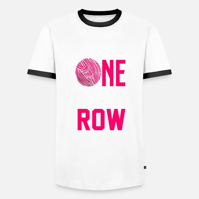 Just One More Row Crochet Patterns Crafty Hooker G T-shirt contrasté Homme