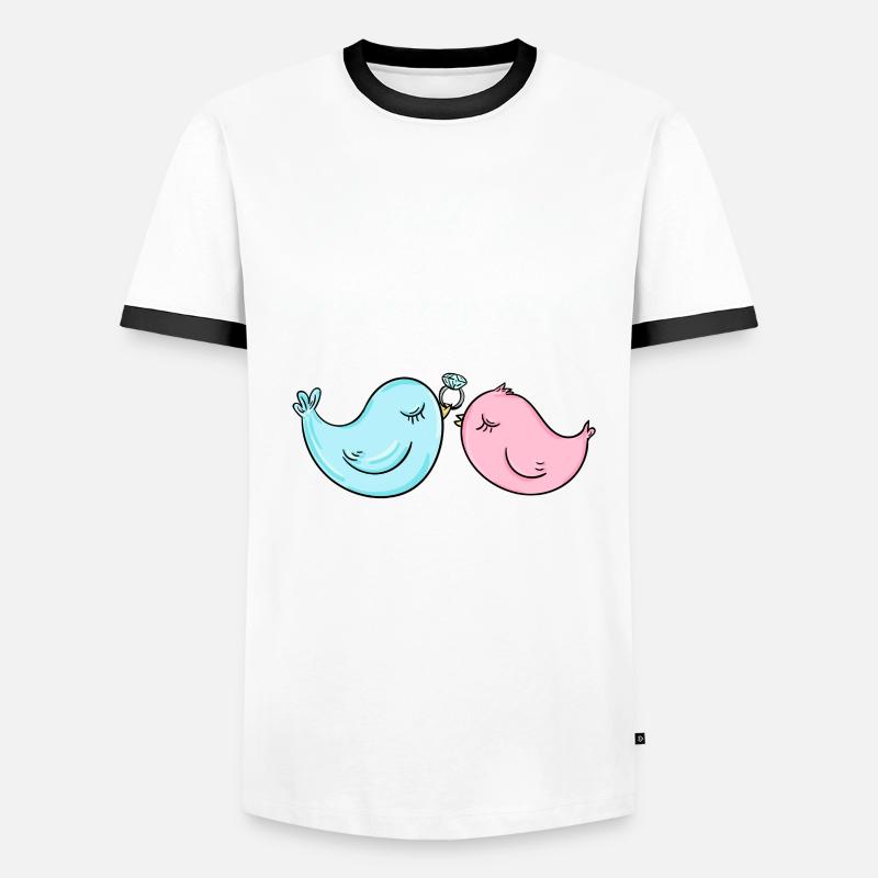 Wedding proposal Men's Ringer Shirt
