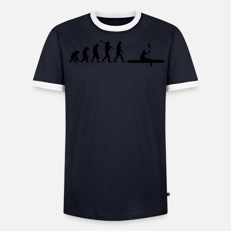 Rowing Rowing Rowing Boat Evolution Men's Ringer Shirt