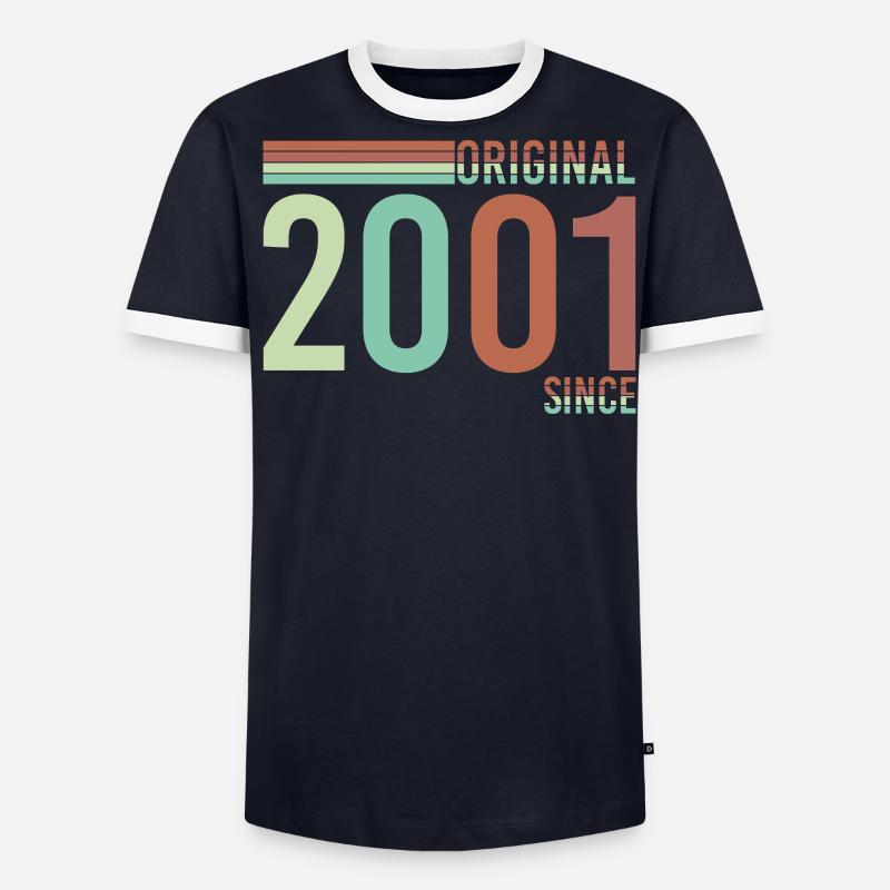 2001 T-shirt contrasté Homme