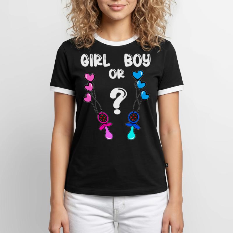 Mädchen Oder Junge Männer Kontrast-T-Shirt