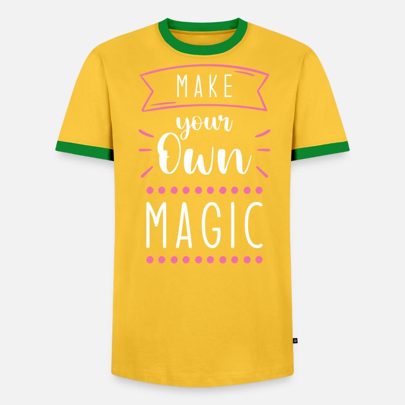 Magic spell Magic spell - Men's Ringer Shirt - heather grey/black