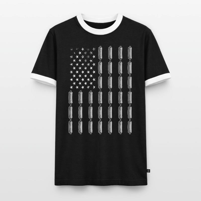 Harmonica Chord Harmonica Harmonica Harmonica Men's Ringer Shirt