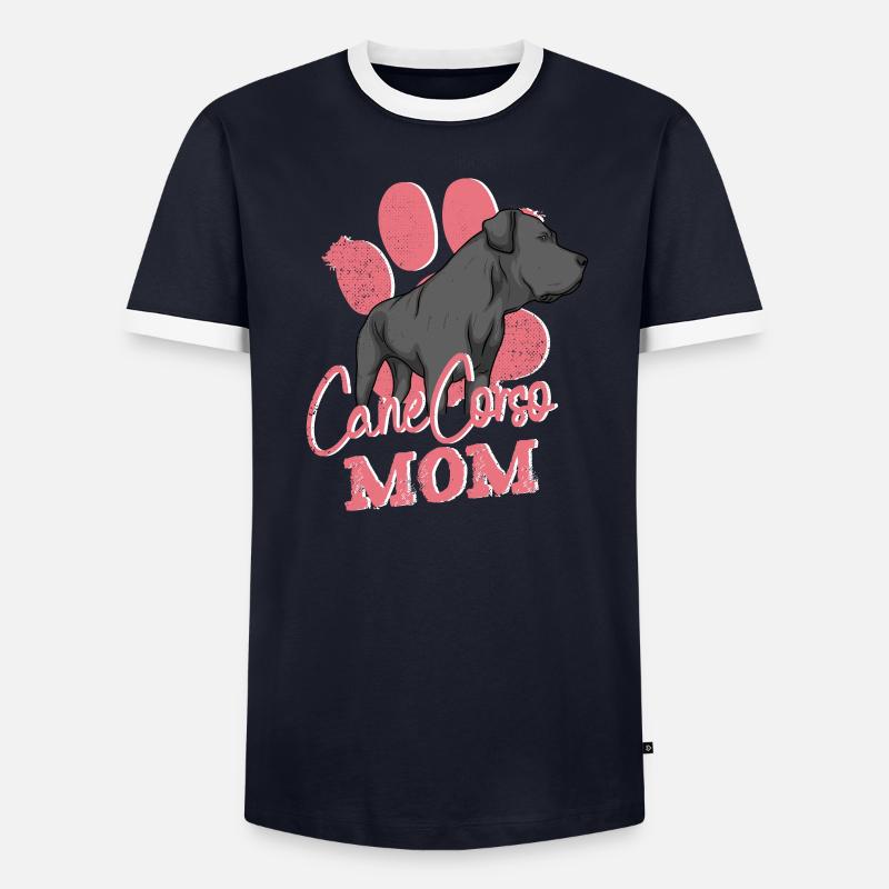Cane Corso Mom - Propriétaire de chien Conception Malosser T-shirt contrasté Homme