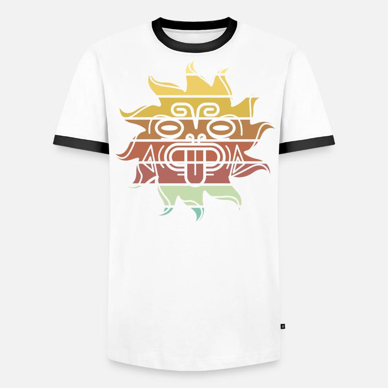 Neuseeland Haka Geschenkidee Männer Kontrast-T-Shirt