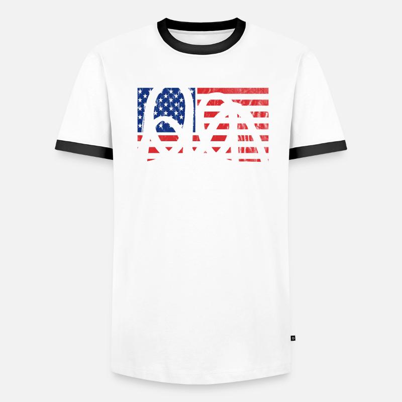 Roller Coaster American Roller Coaster Men's Ringer Shirt