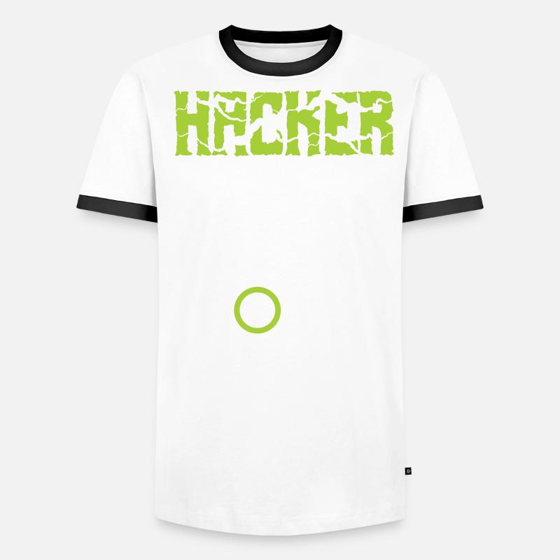 Hacker Security Professional Männer Kontrast-T-Shirt