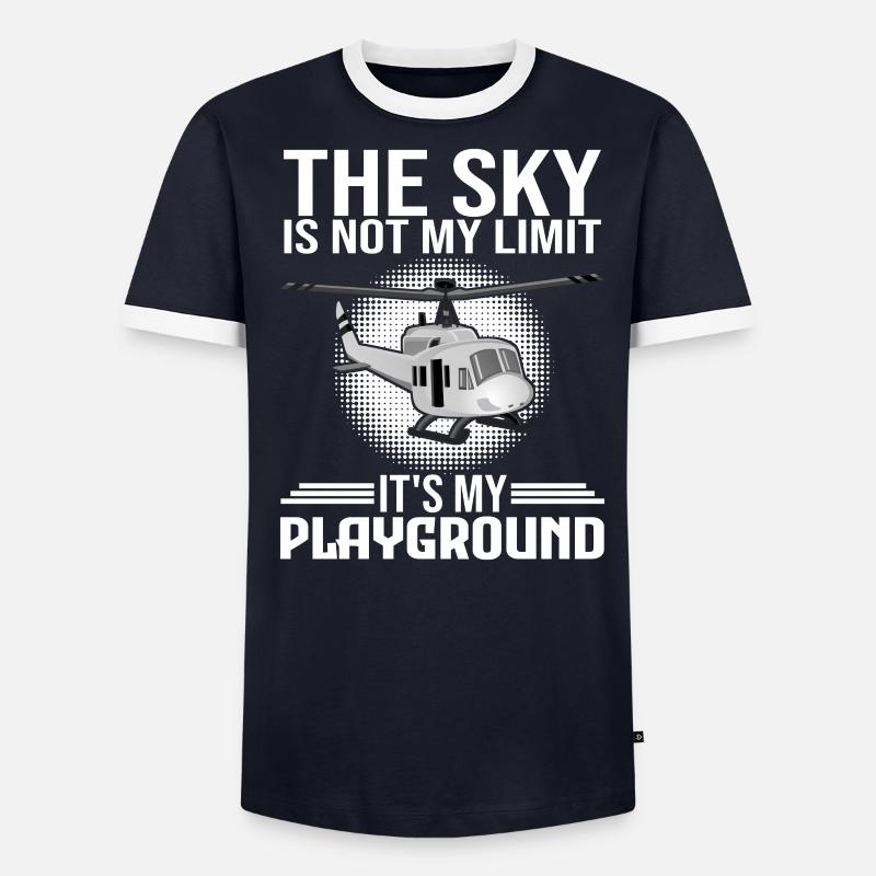 Helicopter Pilot Helicopter Helicopter Men's Ringer Shirt