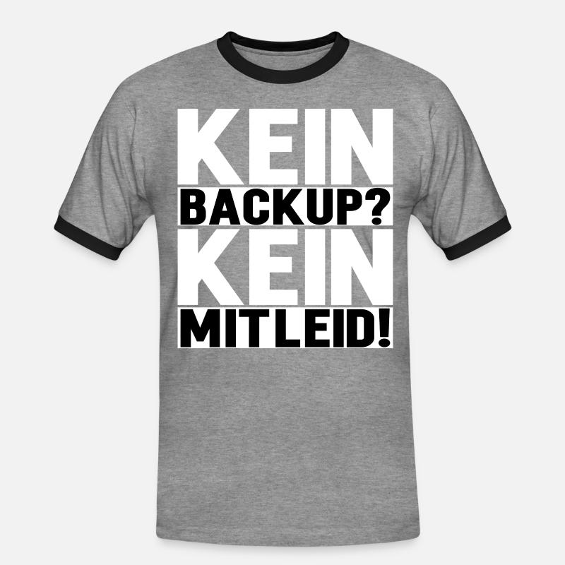 Programmierer Informatiker Informatik - Männer Kontrast-T-Shirt - Grau meliert/Schwarz
