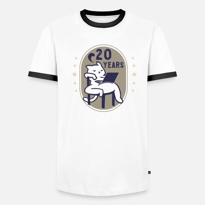 Work Anniversary 20th Work Anniversary 20 Years Men's Ringer Shirt