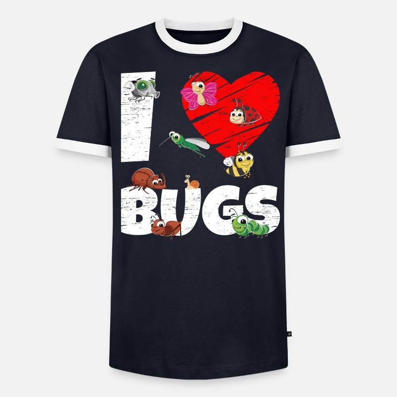 Collecte de bugs J’aime les bugs T-shirt contrasté Homme