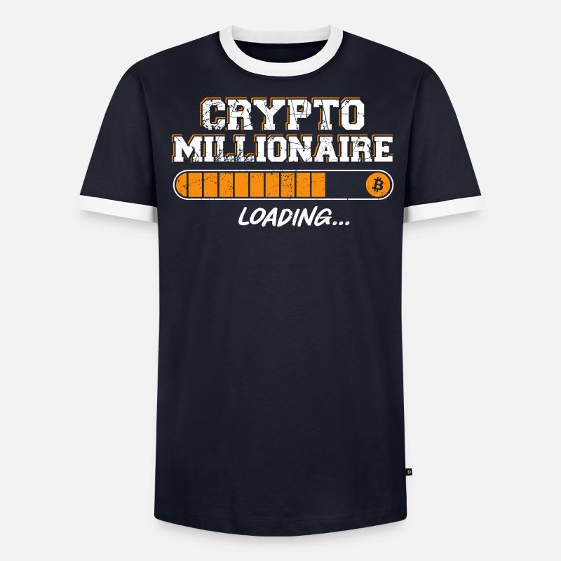 Bitcoin Crypto Loading Bar Crypto - Männer Kontrast-T-Shirt - undefined