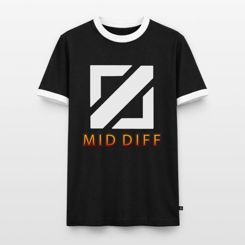 mid diff tilter tilted gaming Men's Ringer Shirt
