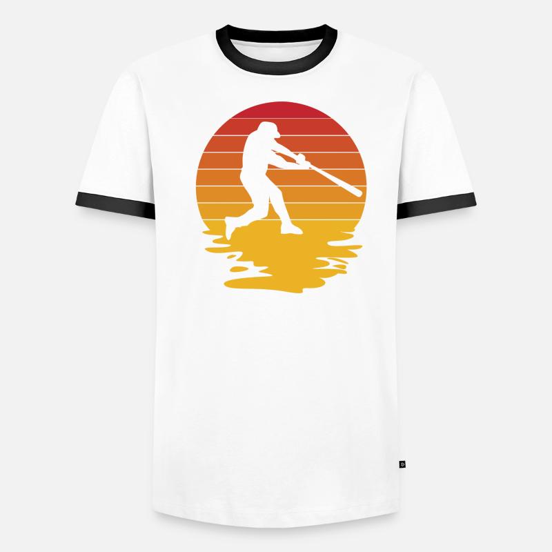Baseball Baseball Bat Baseball Player Lanceur T-shirt contrasté Homme