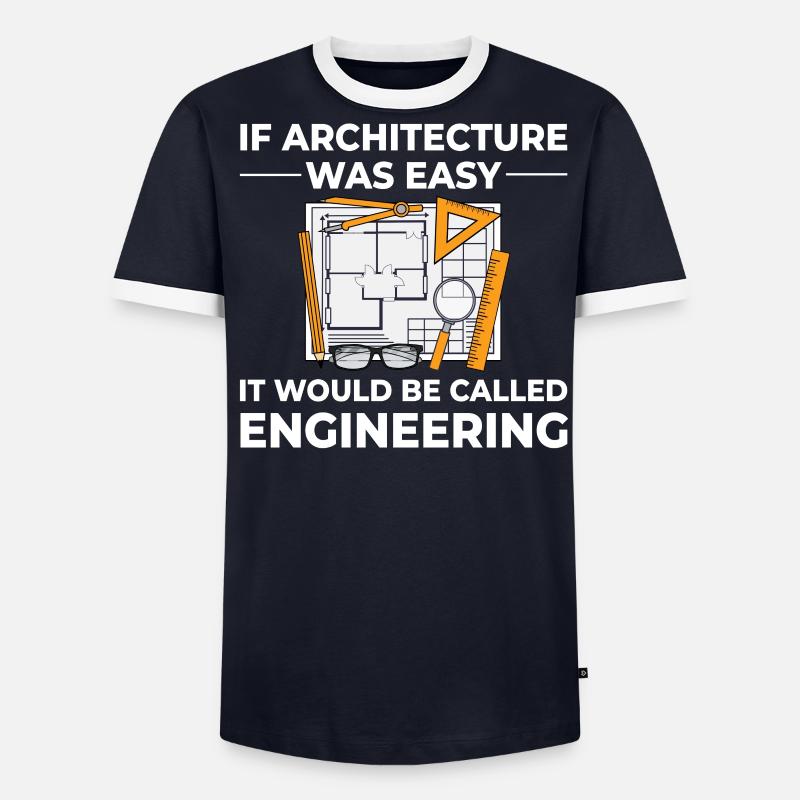 Architecture Designer Engineering House Architect - Men's Ringer Shirt - undefined