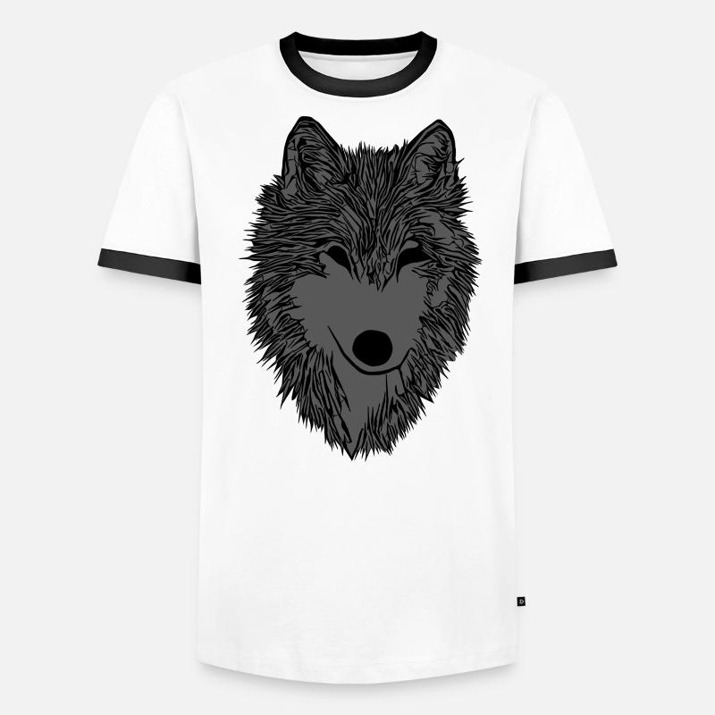 Wolf Imprint Men's Ringer Shirt