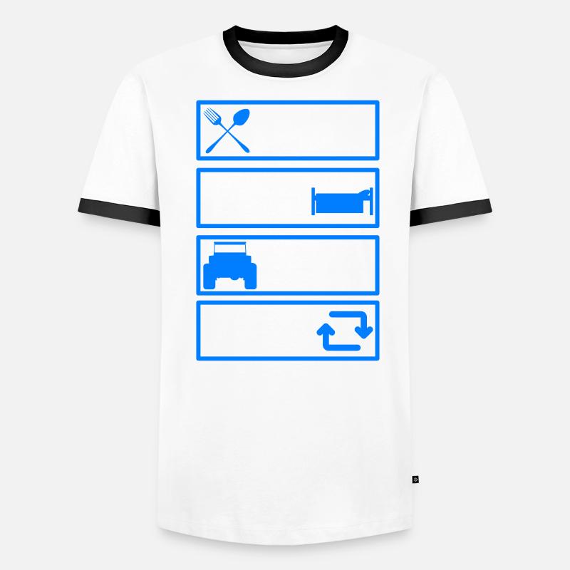 Offroad ATV Routine - Offroader Gift Idea Men's Ringer Shirt