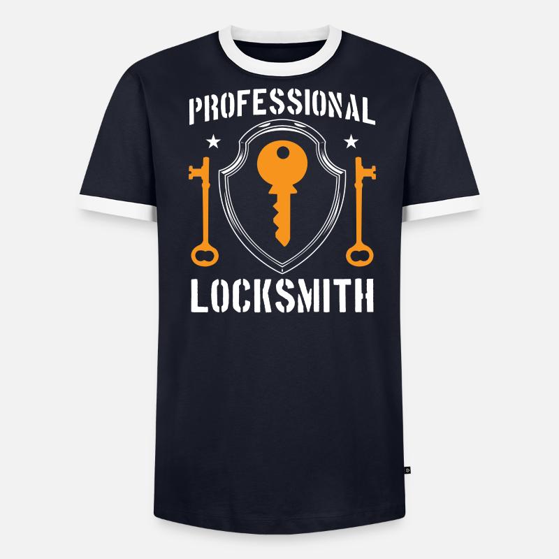 Professional locksmith locksmith lock - Men's Ringer Shirt - undefined