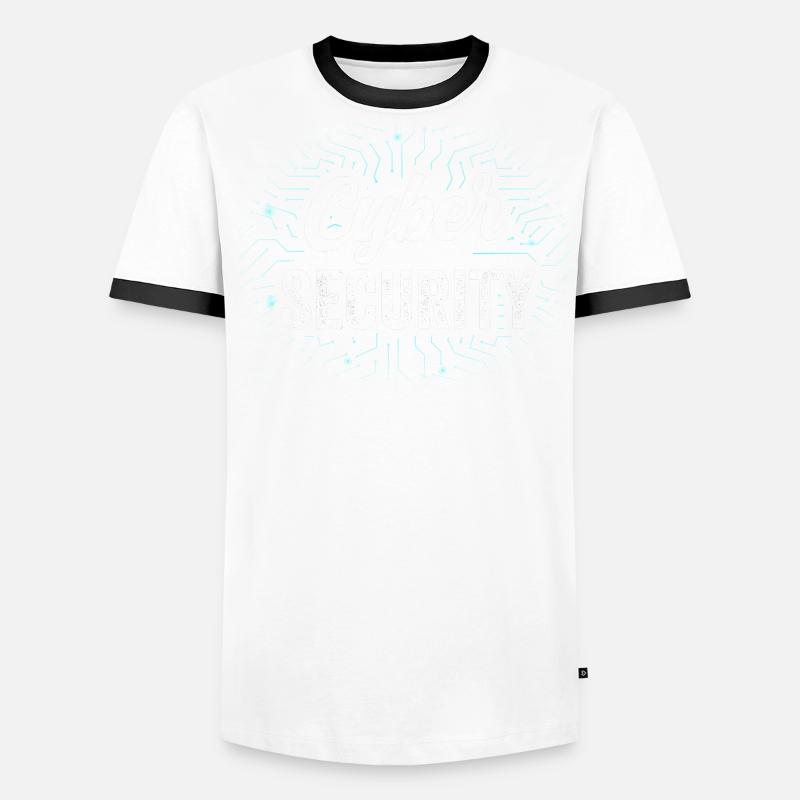 Cybersecurity Hacking Hack Hacker IT Security Men's Ringer Shirt