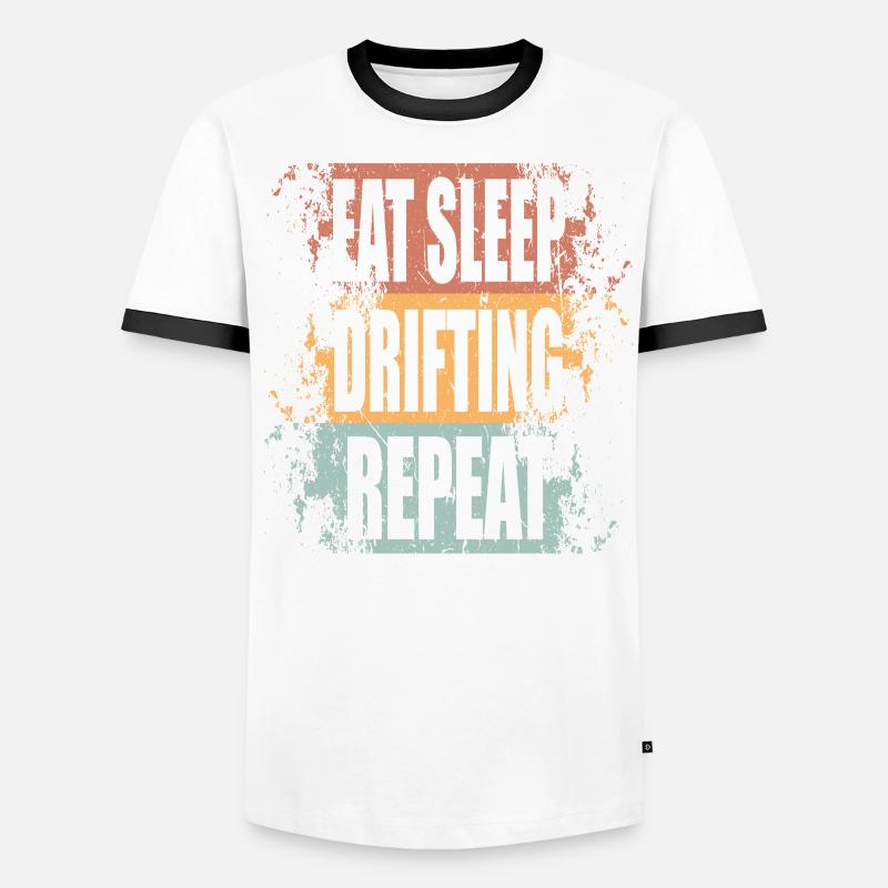 Drifting Manger Sommeil Répéter T-shirt contrasté Homme