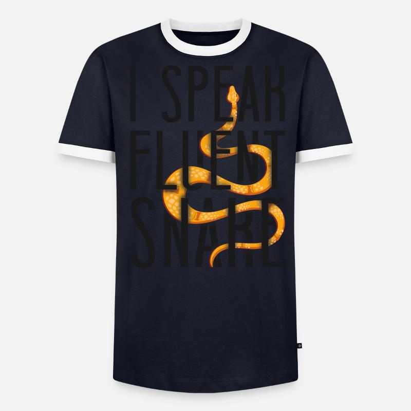 Serpent Serpent Je parle Couramment Serpent T-shirt contrasté Homme