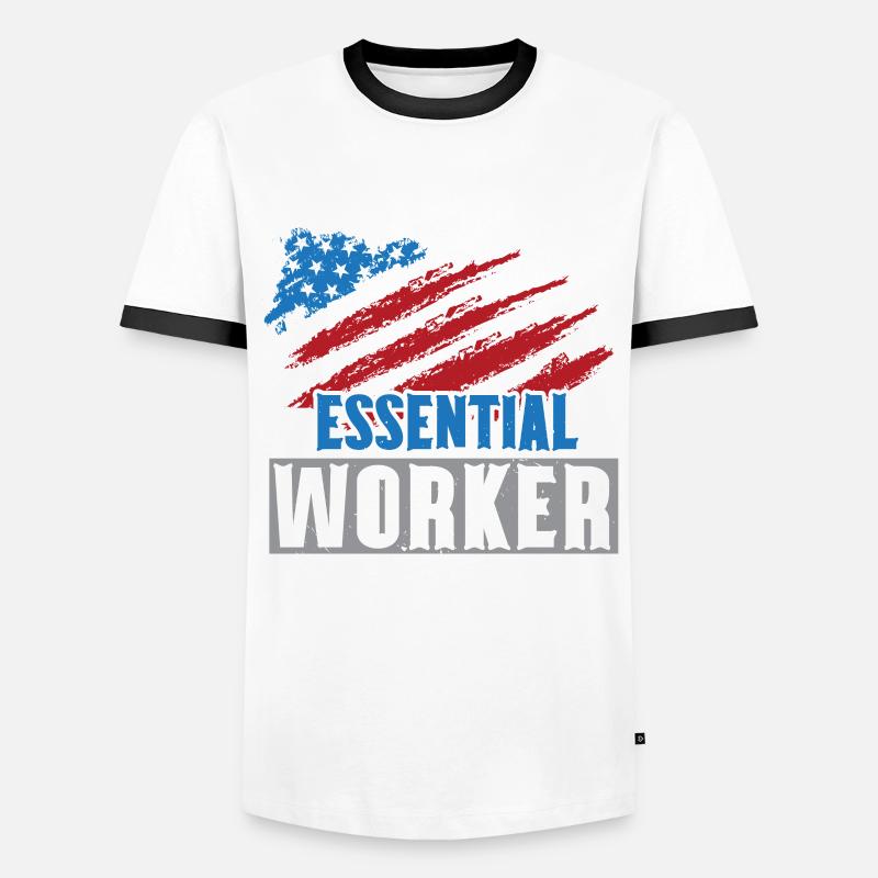 Ich bin Postangestellter Briefträger Postbote Beru Männer Kontrast-T-Shirt