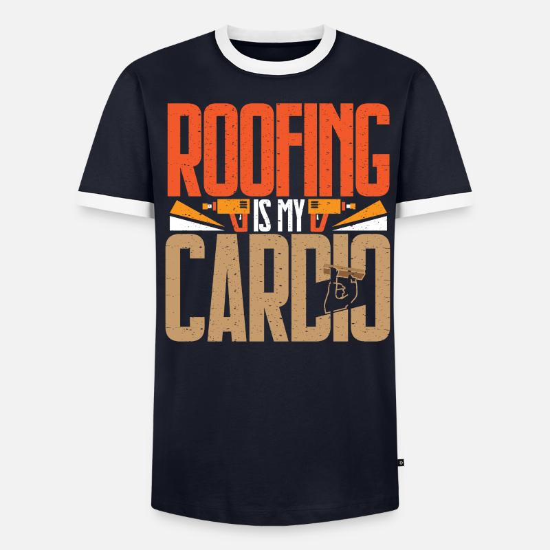 Dachdecker Handwerker Beruf Dach Handwerk Hausbau Männer Kontrast-T-Shirt