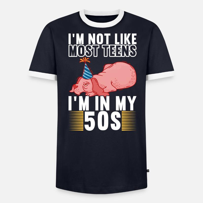 Grumpy Birthday - Männer Kontrast-T-Shirt - undefined