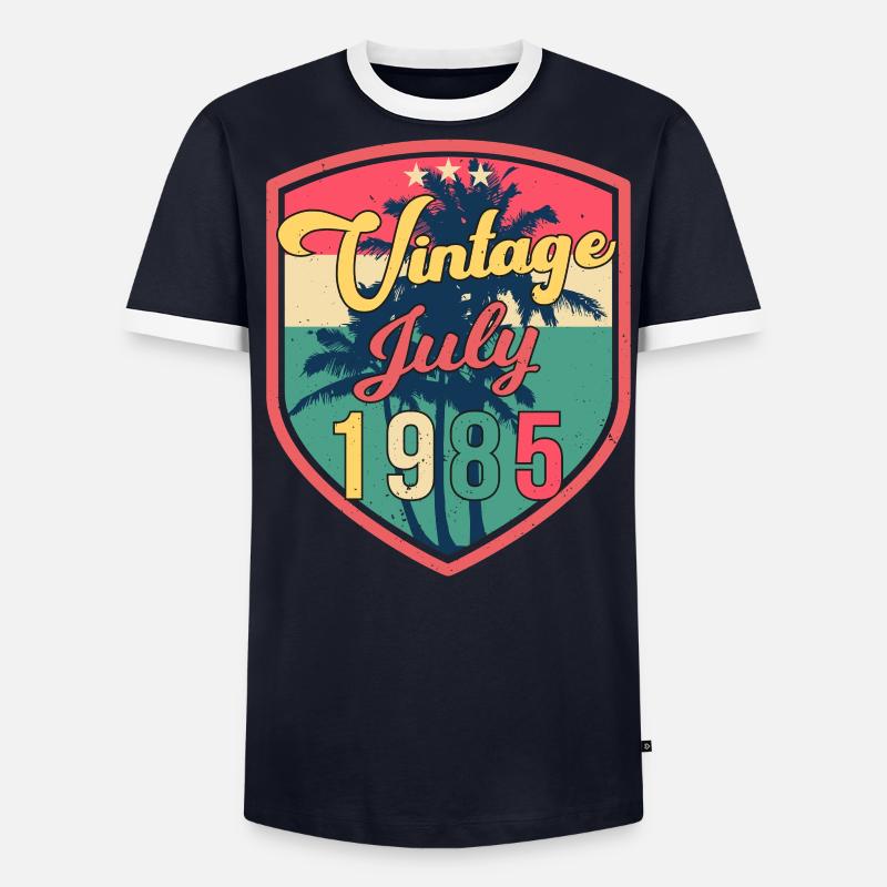 1985 Juli Beste Geschenkidee - Männer Kontrast-T-Shirt - undefined