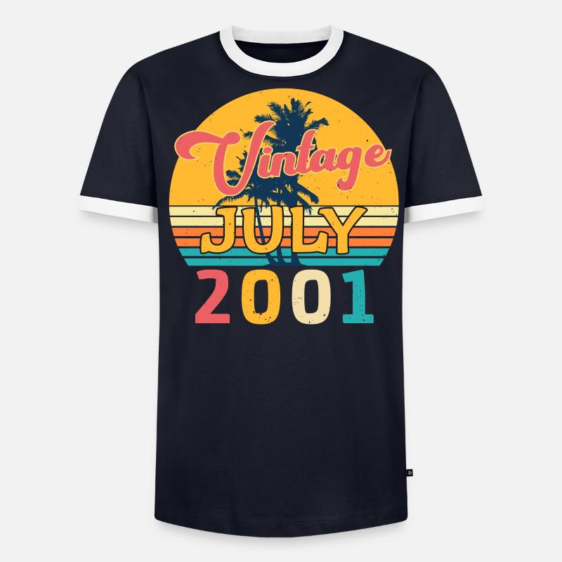Année de construction Juillet 2001 T-shirt contrasté Homme