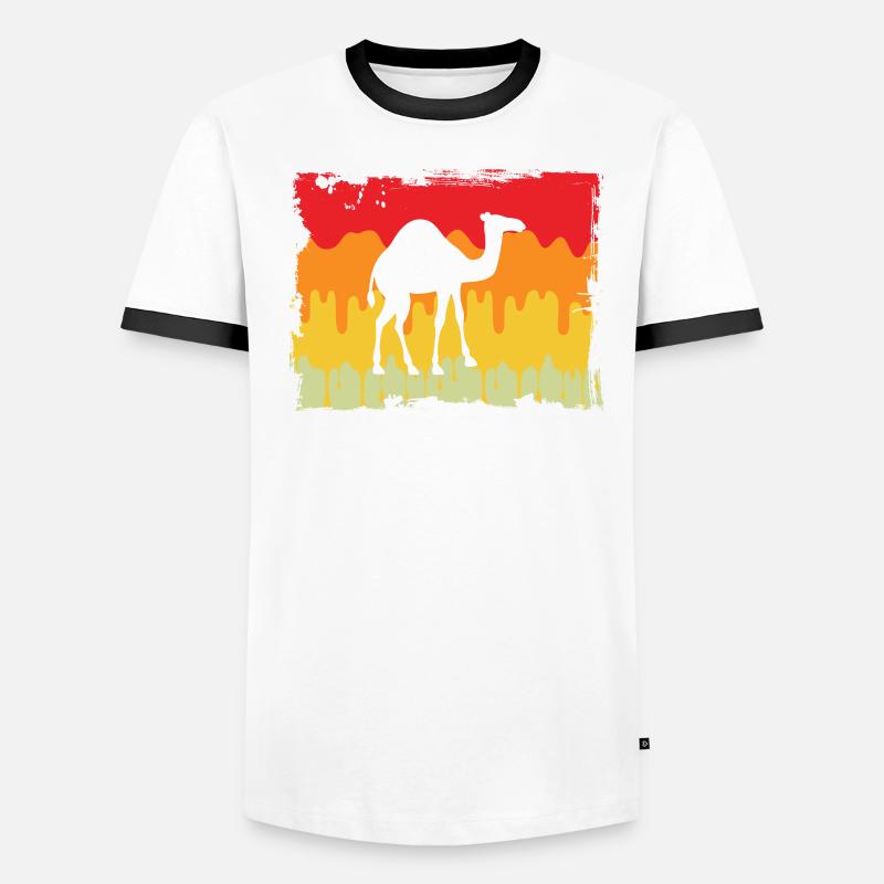 Dromadaire rétro T-shirt contrasté Homme