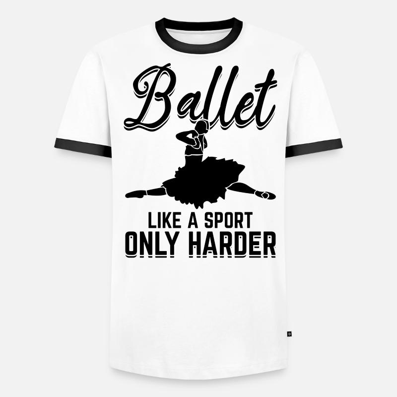 Le ballet comme un sport n’est que plus difficile T-shirt contrasté Homme