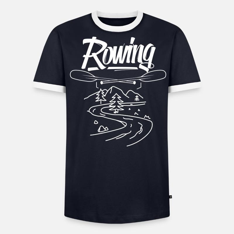 Rowing Rowing Rowing Rowing Boat Rowing Men's Ringer Shirt