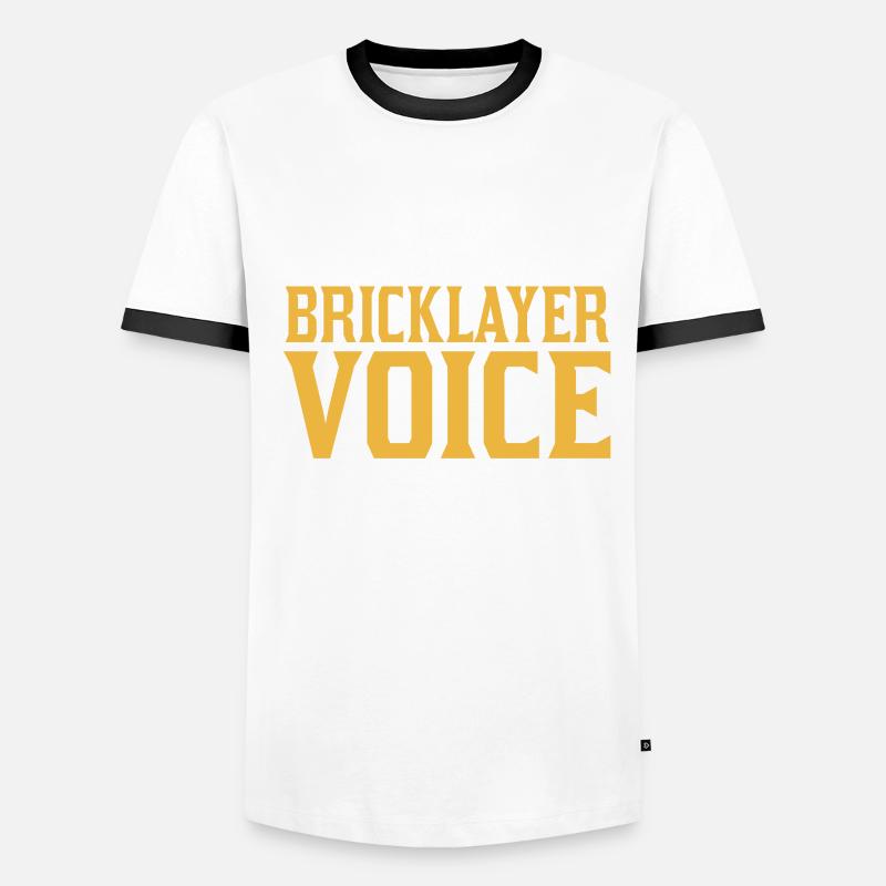 Ne me forcez pas à utiliser ma voix maçonne T-shirt contrasté Homme