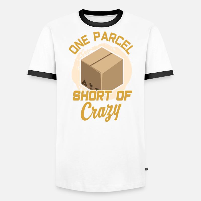 A parcel just before the madness postman Men's Ringer Shirt