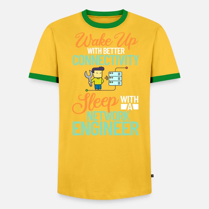 Netzwerkingenieur Network Engineer Computer - Men's Ringer Shirt - undefined