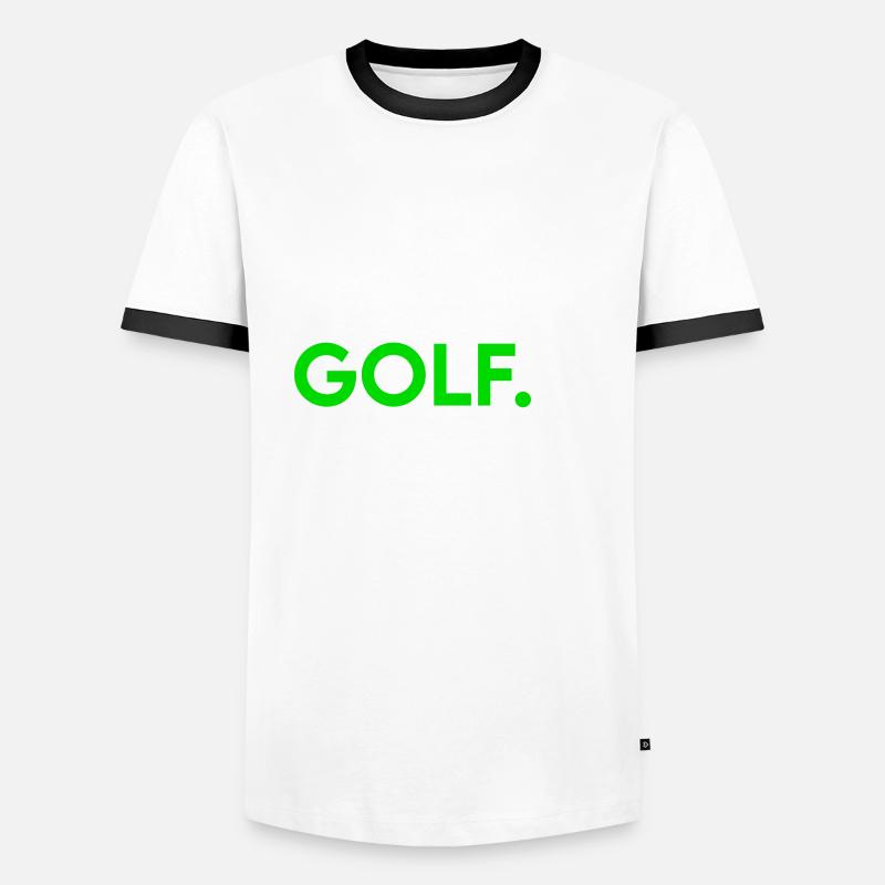 manger dormir golf répéter T-shirt contrasté Homme
