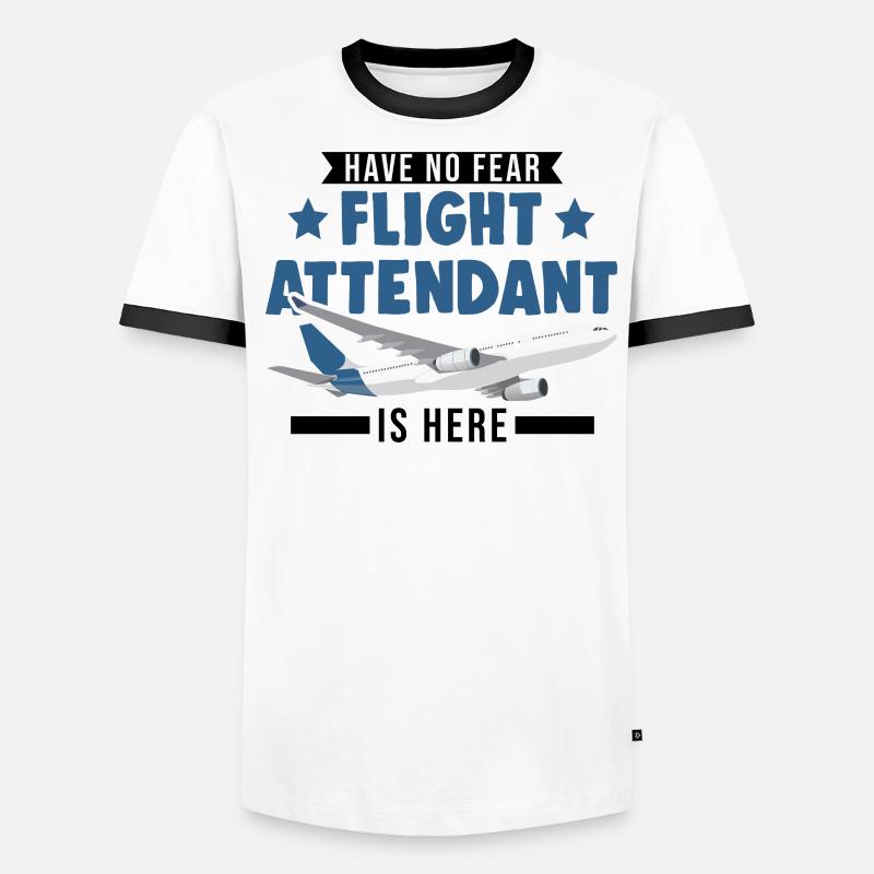 Flugbegleiter Geschenk Flugbegleiterin Männer Kontrast-T-Shirt