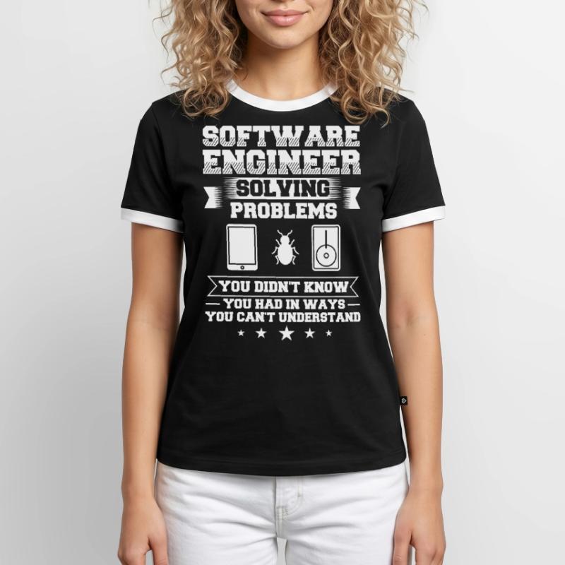 Software Engineering Softwaretechnik Ingenieur Männer Kontrast-T-Shirt