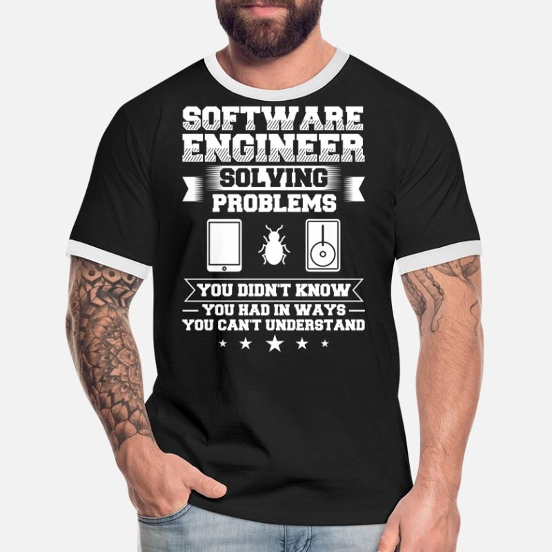 Software Engineering Softwaretechnik Ingenieur Männer Kontrast-T-Shirt