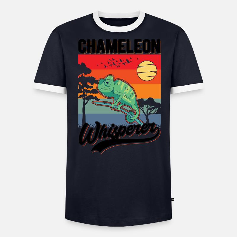 Chamäleon Flüsterer Chameleon Whisperer - Männer Kontrast-T-Shirt - undefined