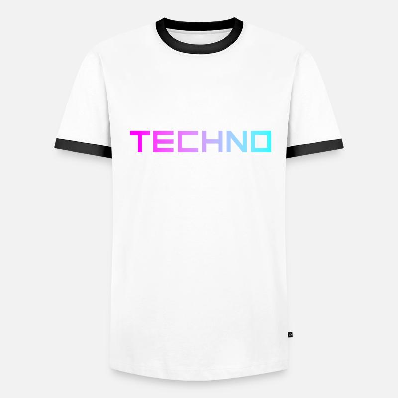 manger du sommeil techno répéter T-shirt contrasté Homme