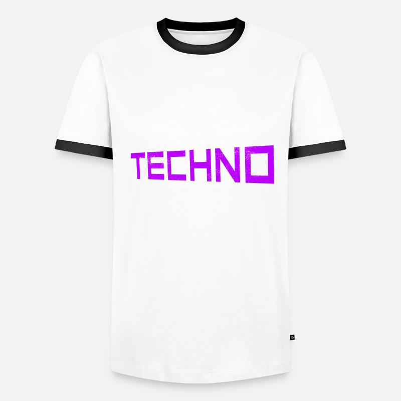 manger du sommeil techno répéter T-shirt contrasté Homme