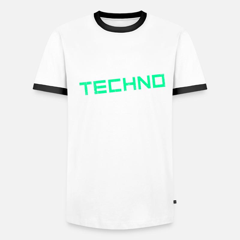 manger du sommeil techno répéter T-shirt contrasté Homme
